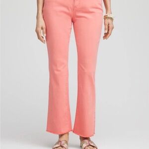 Chico's Coral Flare Jeans